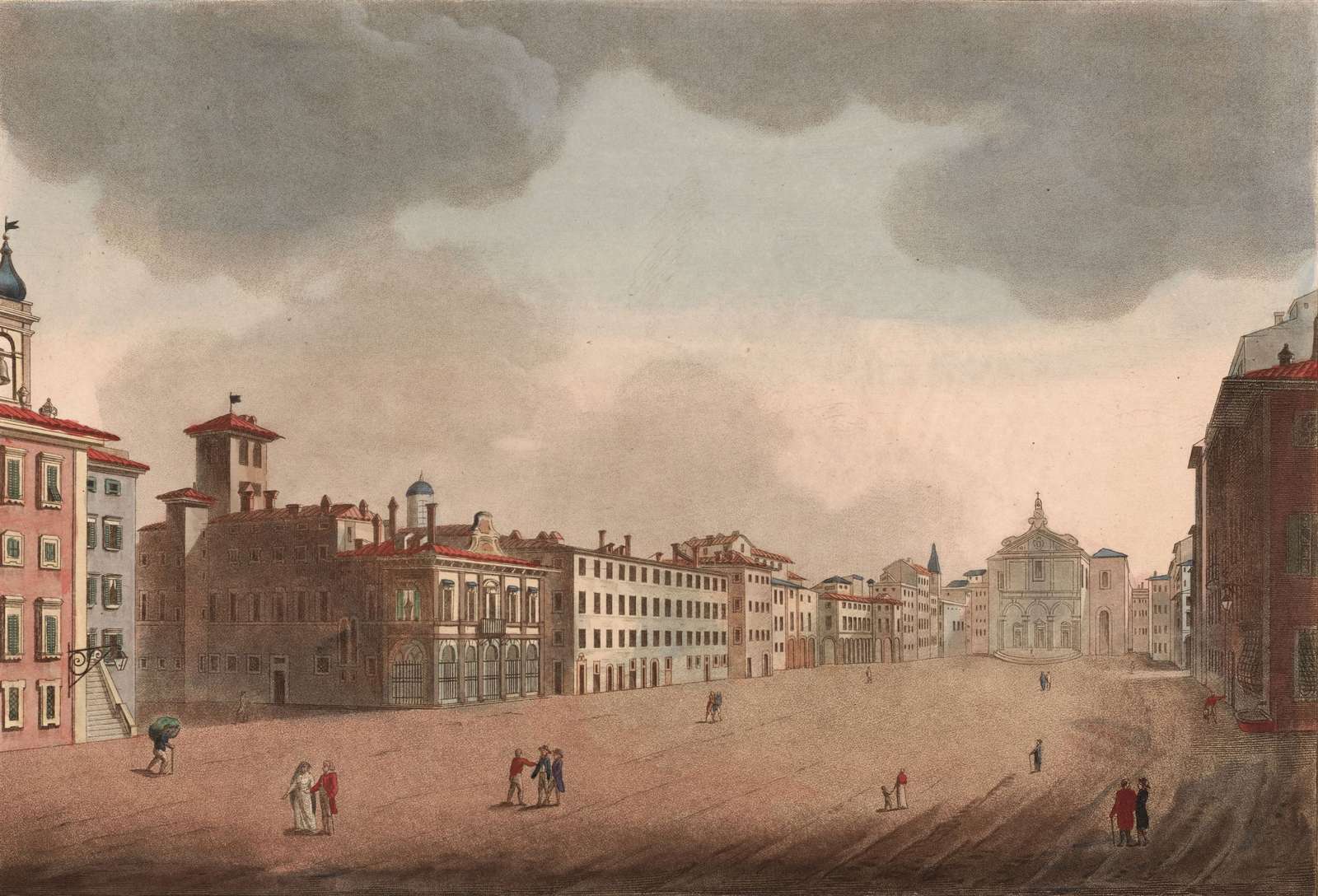 Lecoeur L -1813- Piazza Grande à Livourne puzzle en ligne