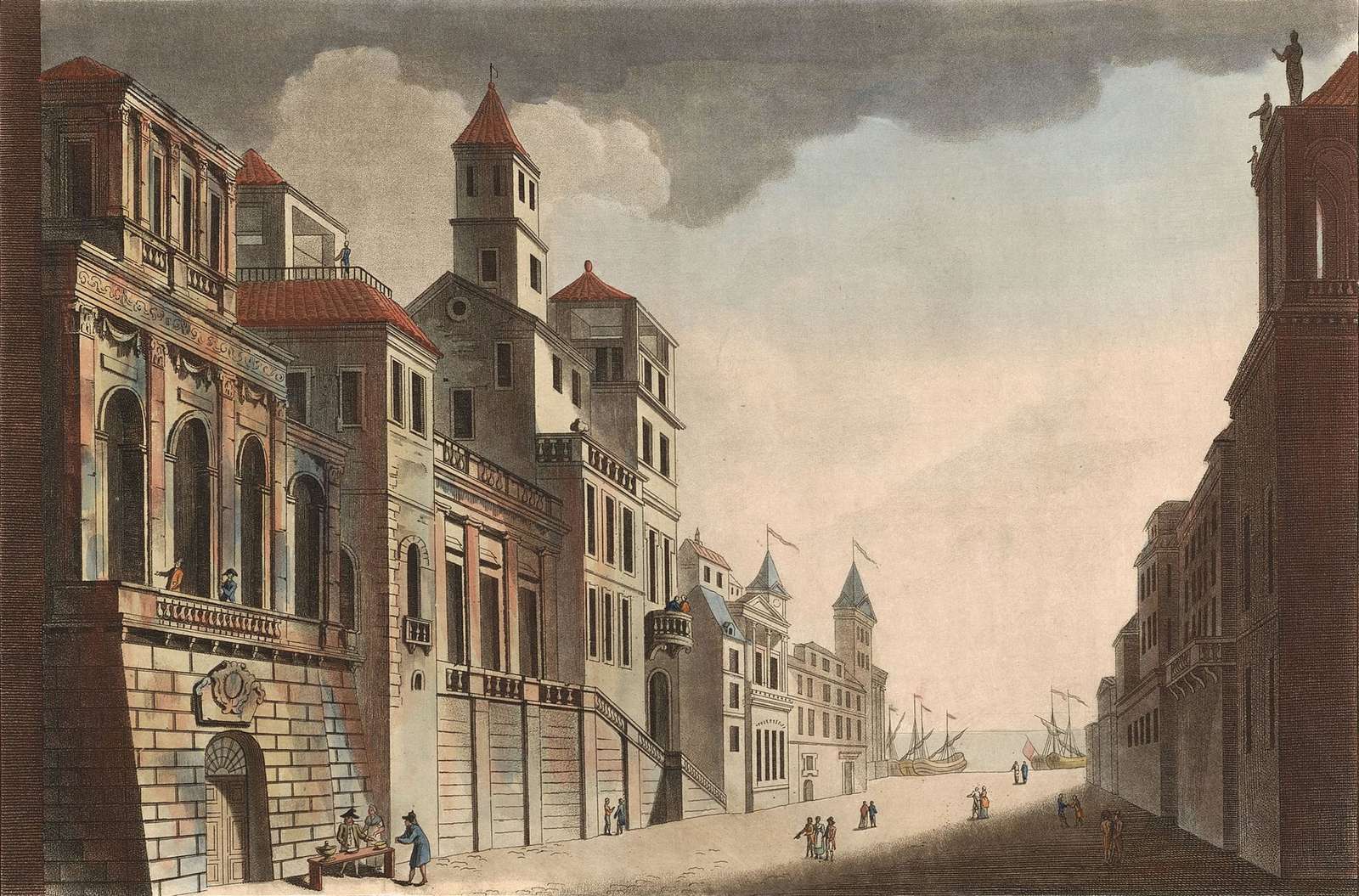Rue Lecoeur L -ca1813- à Naples puzzle en ligne