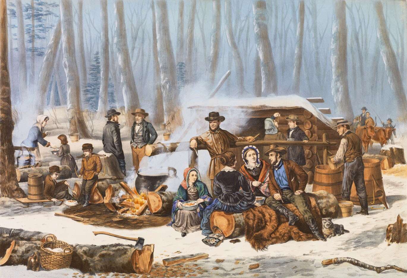 Tait AF -1856- Produzione di zucchero d'acero puzzle online