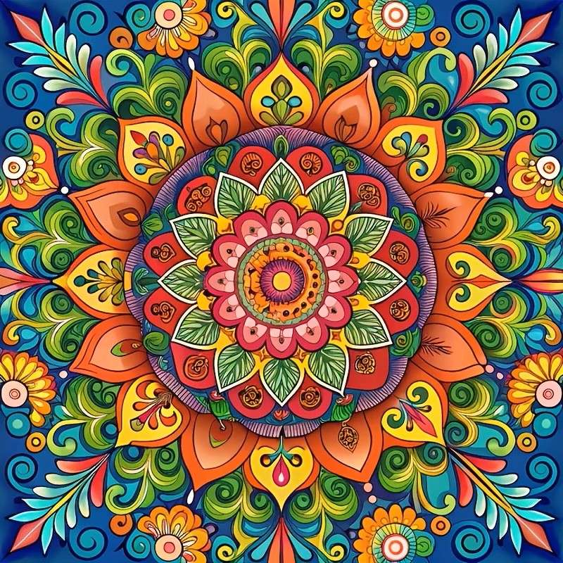 Mandala colorata puzzle online