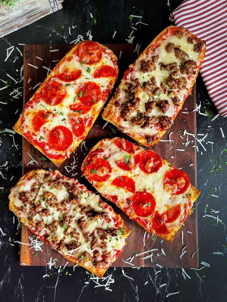 Pizza Con Pane Francese puzzle online