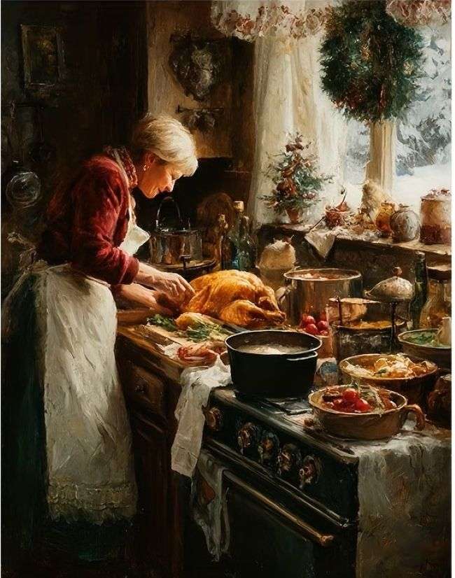 arrostire un tacchino per il Ringraziamento puzzle online