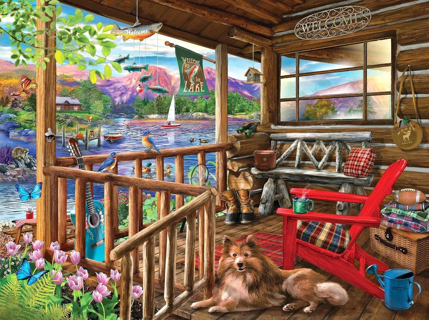 Verandaliv pussel på nätet