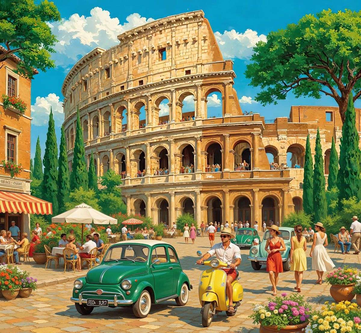 Rom den eviga staden Pussel online