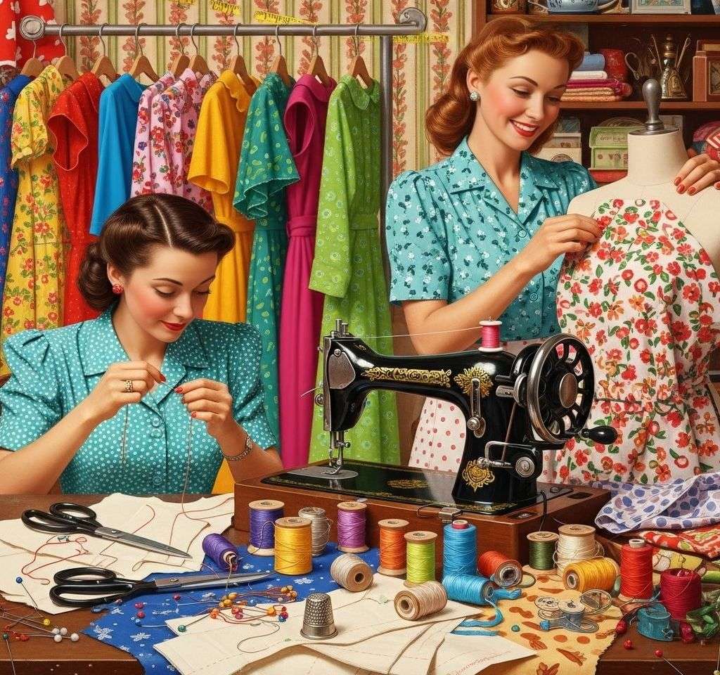 Sömmerskorna pussel på nätet