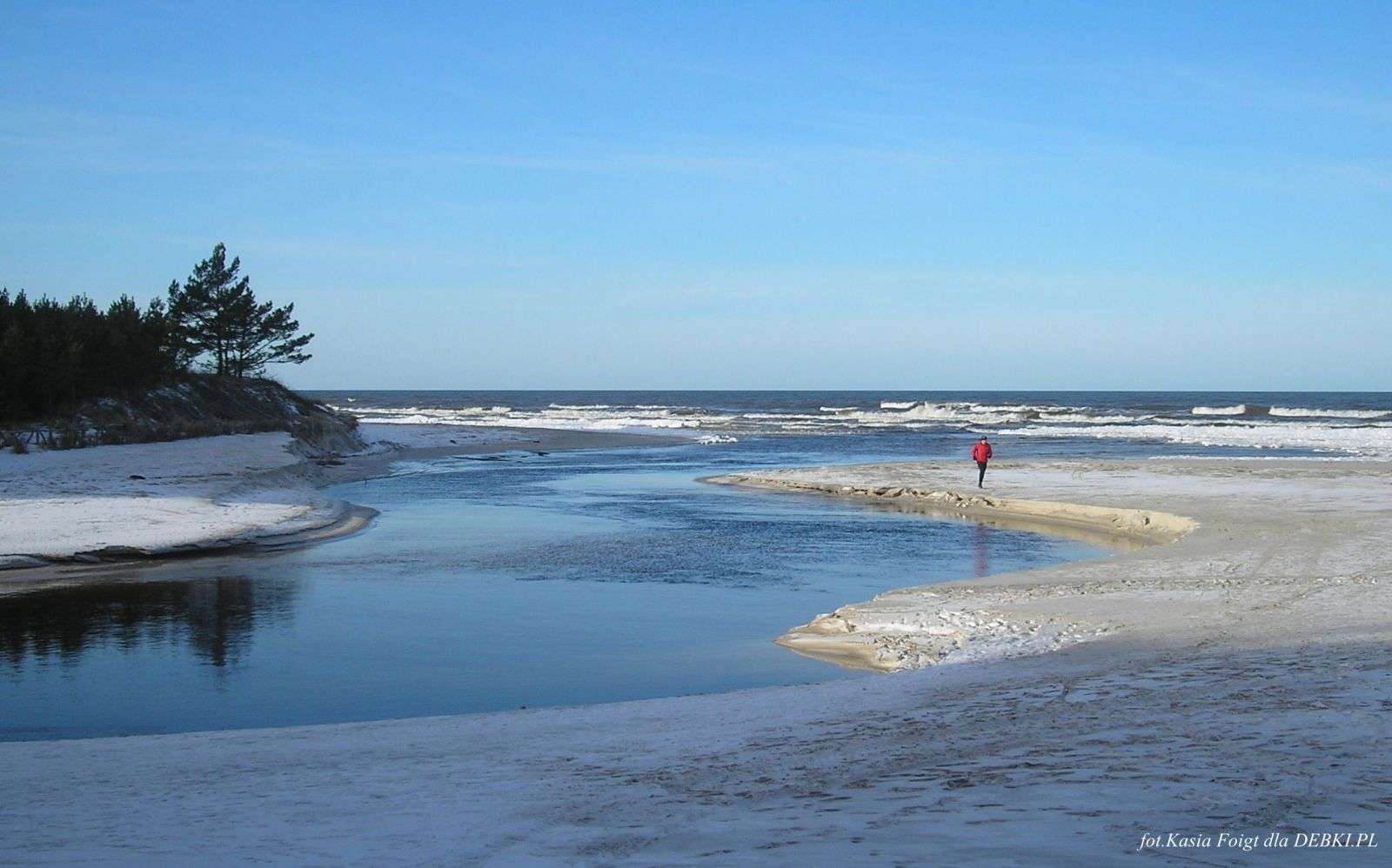 Rzeka wpada do morza puzzle online