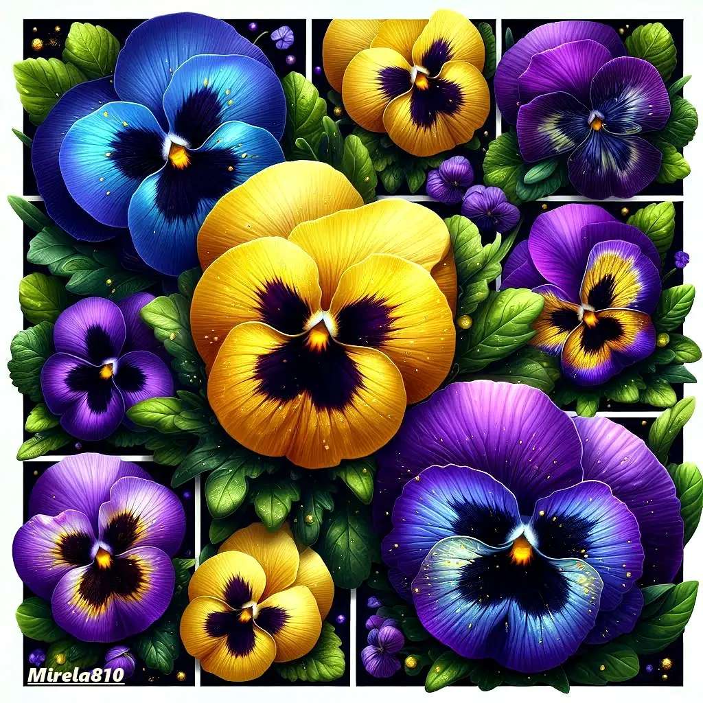 Un mazzo di viole del pensiero puzzle online