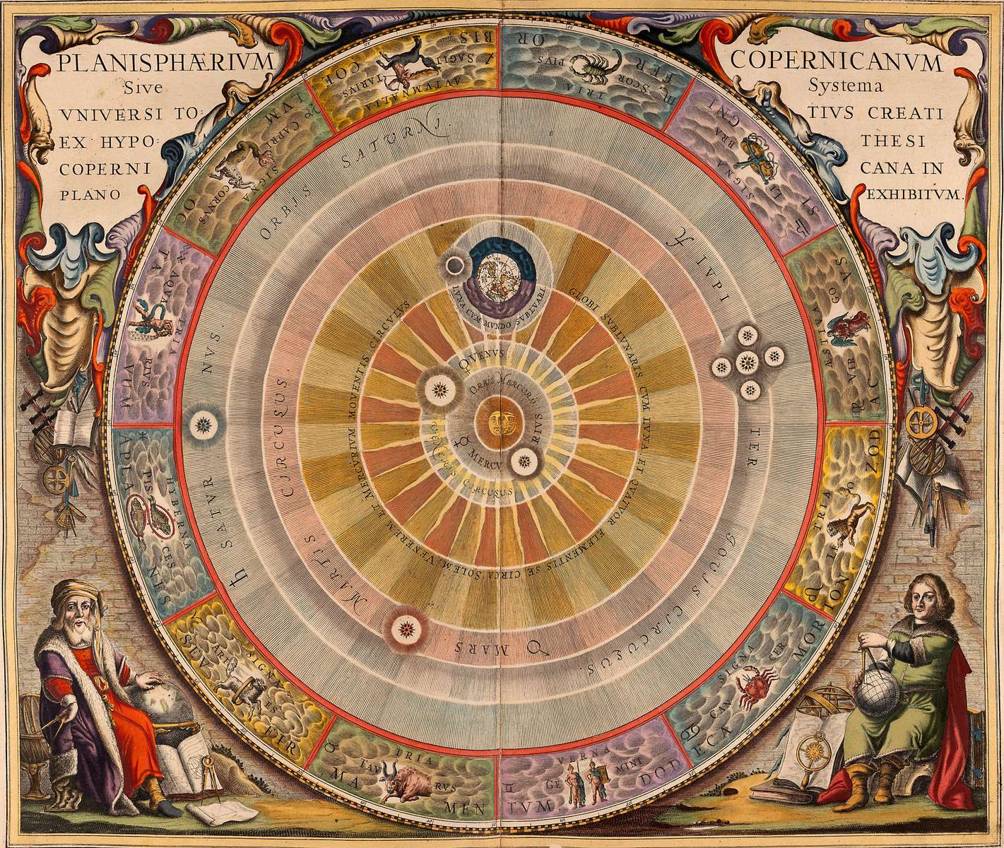 Cellarius A -1661- The Copernican Planisphere jigsaw puzzle online