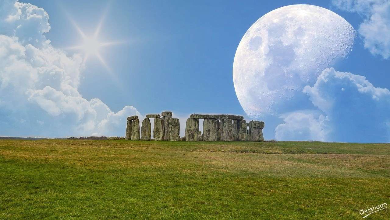 Stonehenge, Stonehenge, Inghilterra. puzzle online