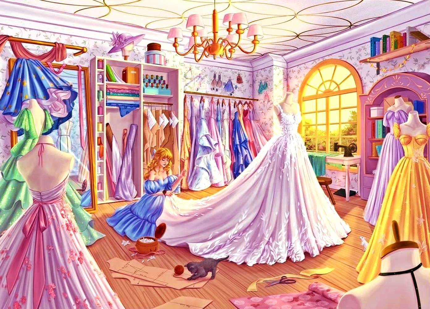 Schneideratelier Online-Puzzle