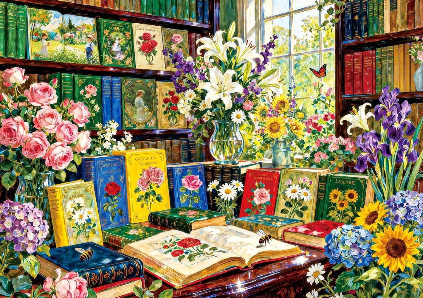 Recanto de livro vintage quebra-cabeças online