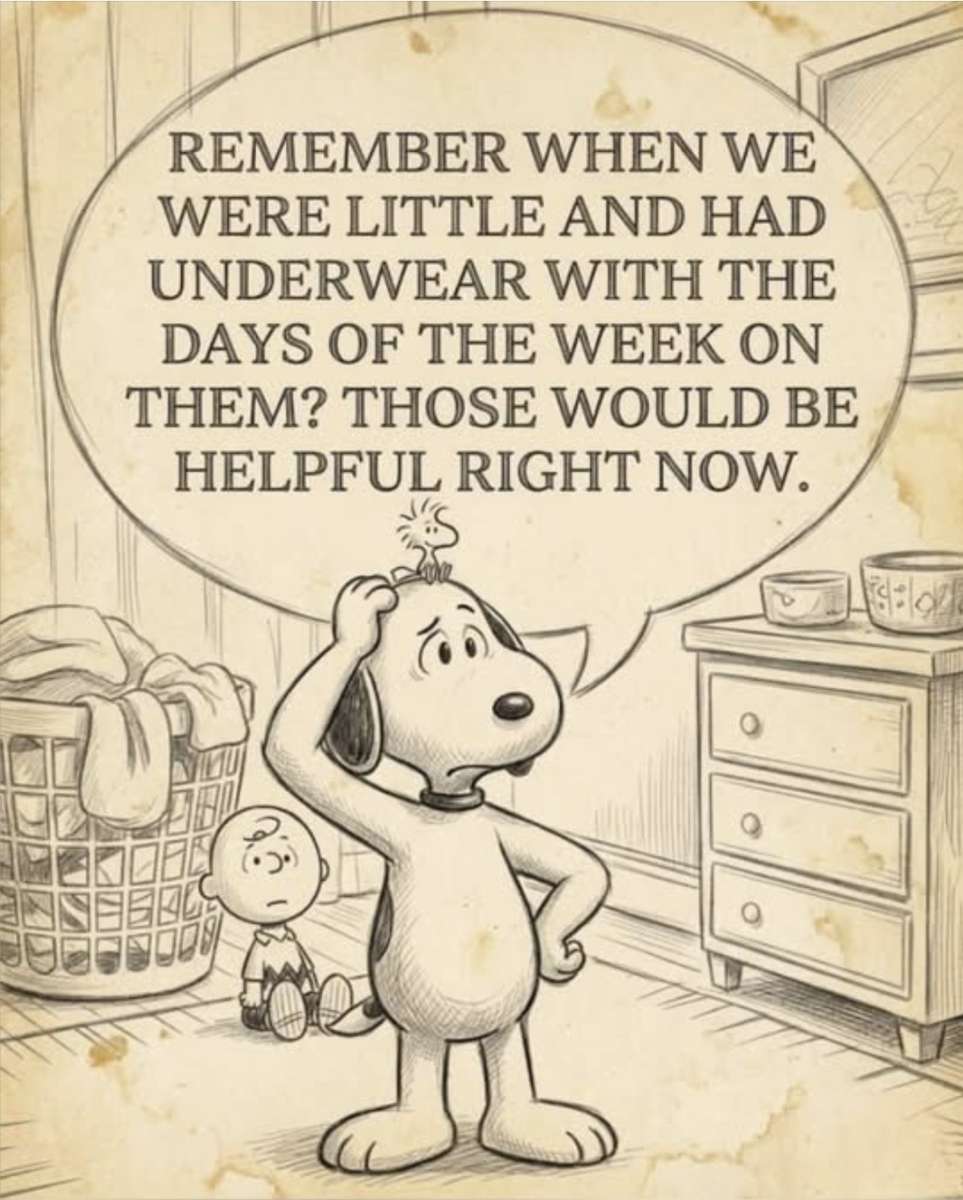 Snoopy è confuso riguardo alla biancheria intima. puzzle online