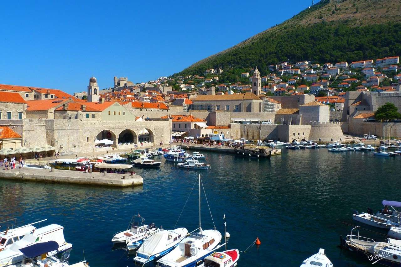 Dubrovnik, Croazia, porto. puzzle online