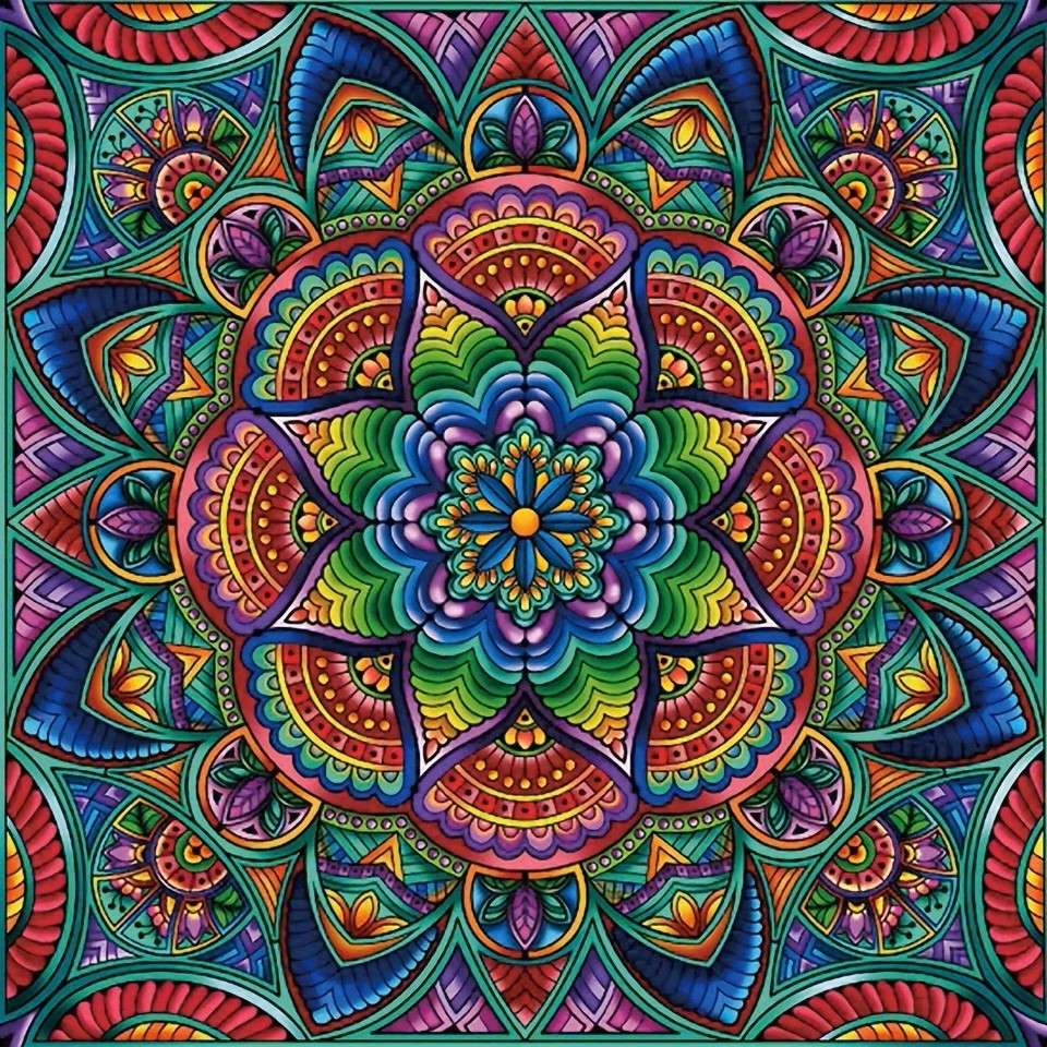 kleurrijk mandalapatroon online puzzel