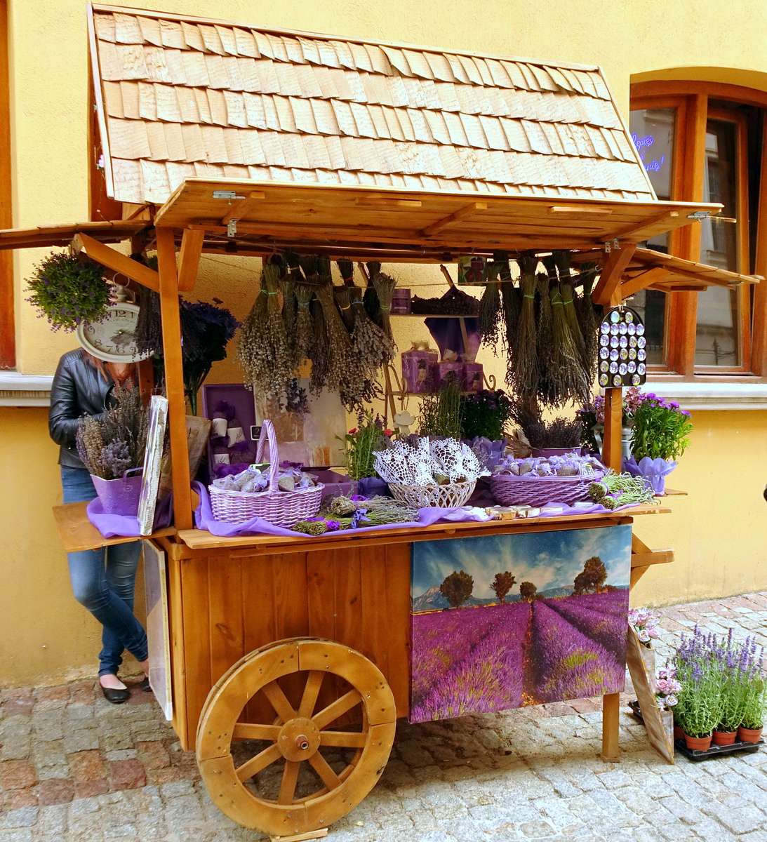 Lavendel kraam legpuzzel online