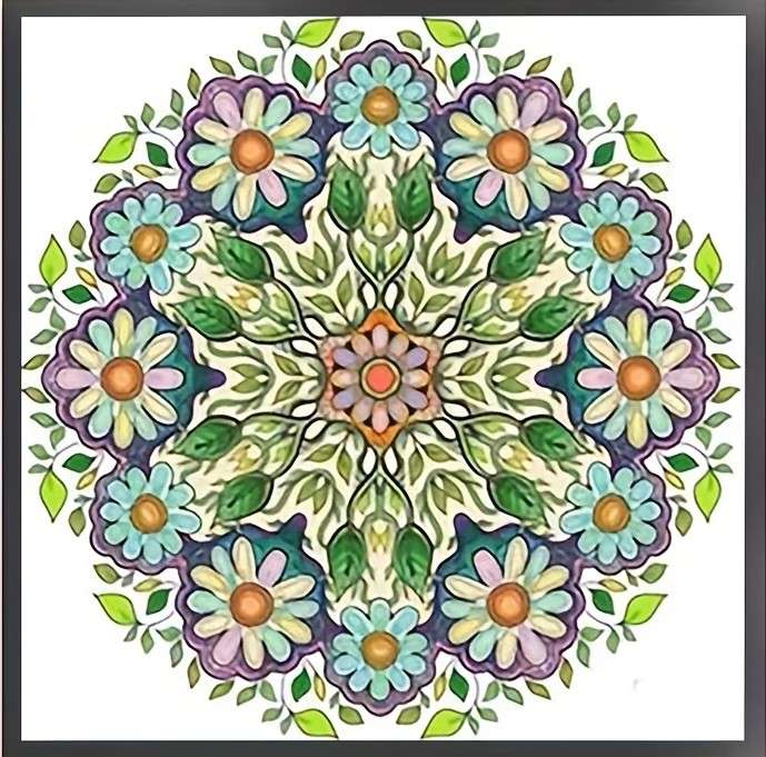 motivo floreale mandala puzzle online