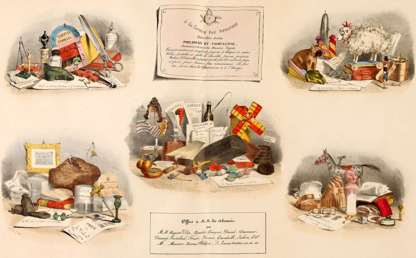 Grandville -1832- Olika stilleben pussel på nätet