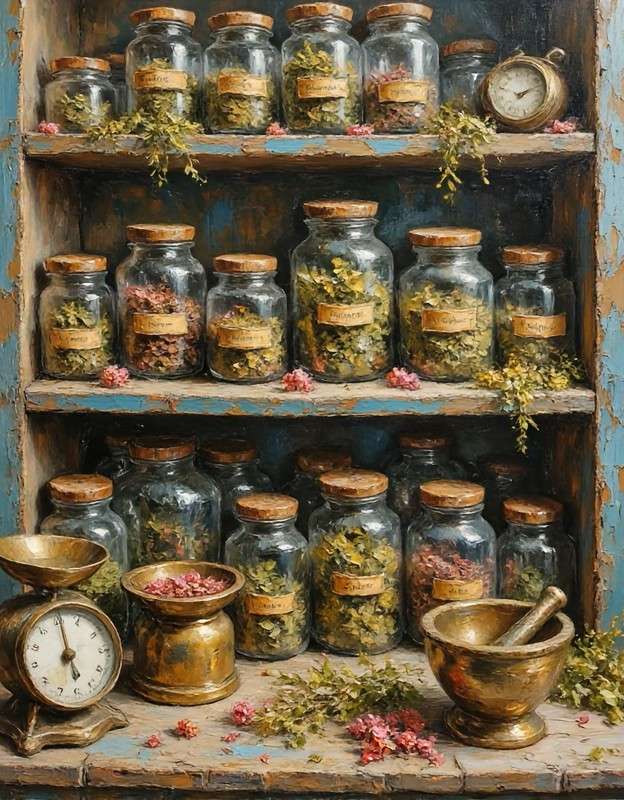 scaffale dell'erboristeria puzzle online