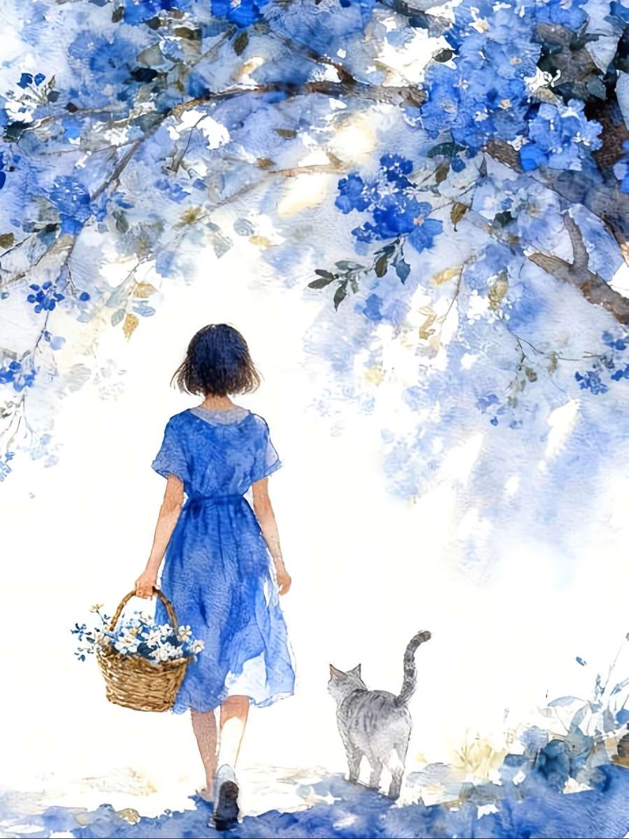 a quiet walk with a kitten jigsaw puzzle online