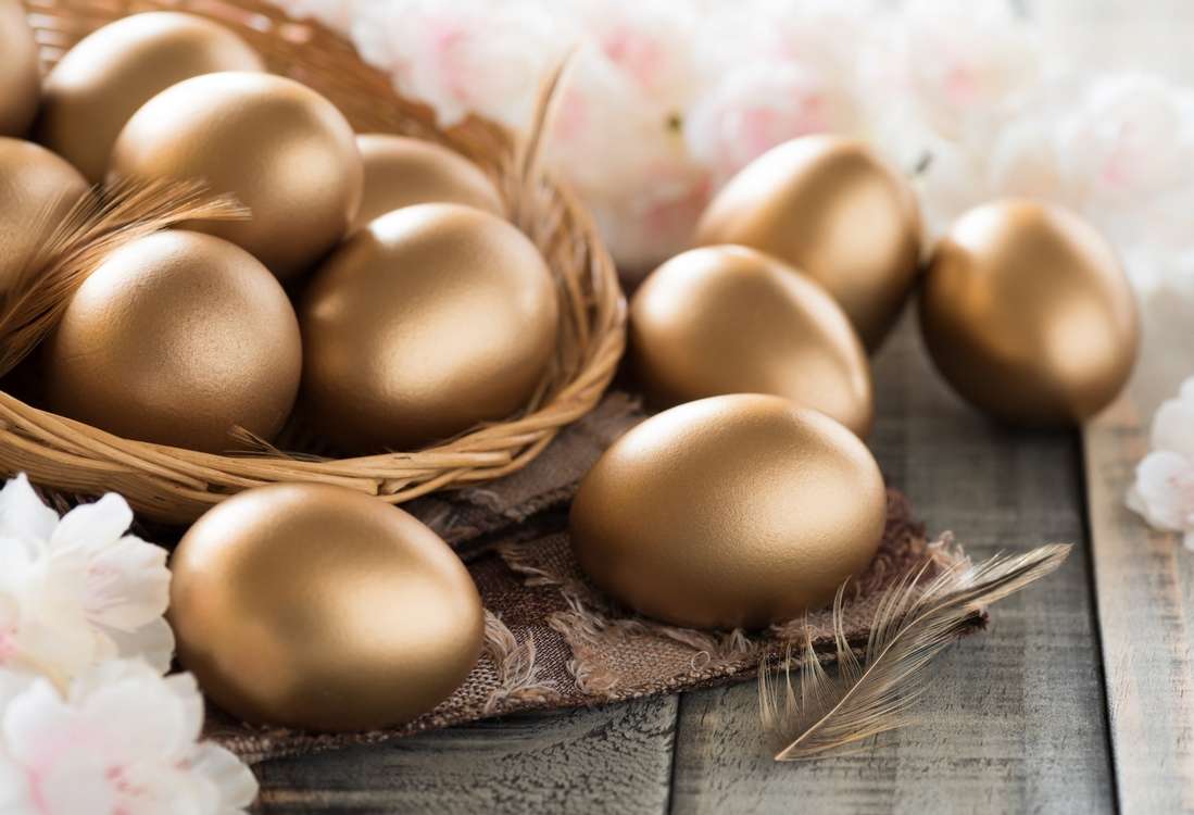 Huevos de Pascua dorados rompecabezas en línea