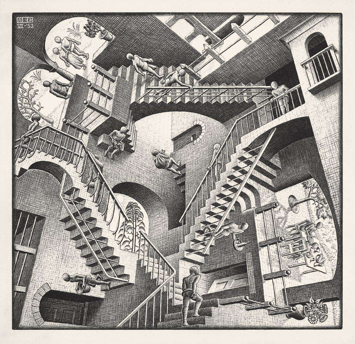 Relativity of M.C. Escher jigsaw puzzle online