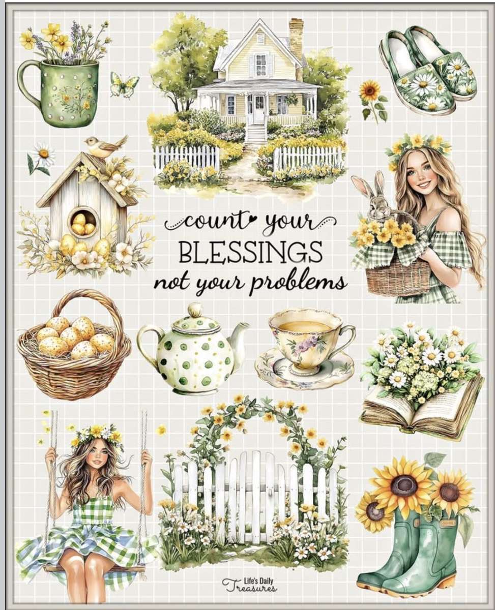 Always count your BLESSINGS not your problems jigsaw puzzle online