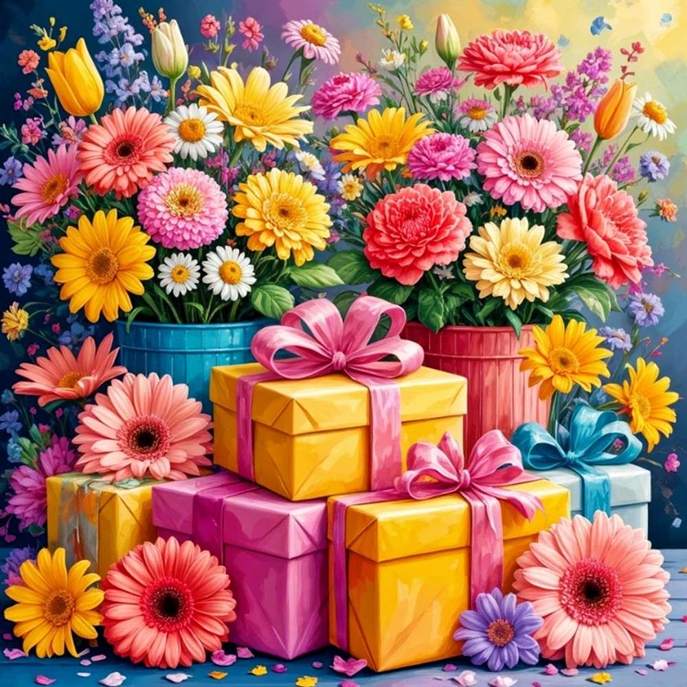 Spring Present jigsaw puzzle online