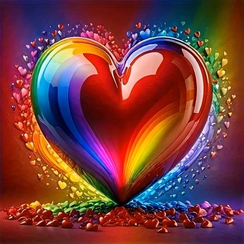 czerwone, gorące serce puzzle online