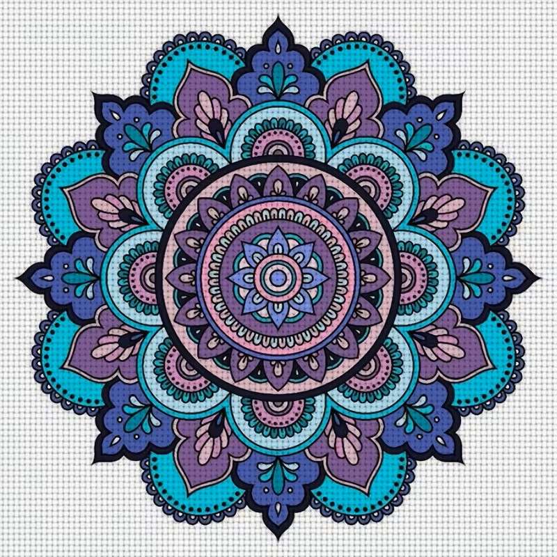 colorful mandala pattern online puzzle