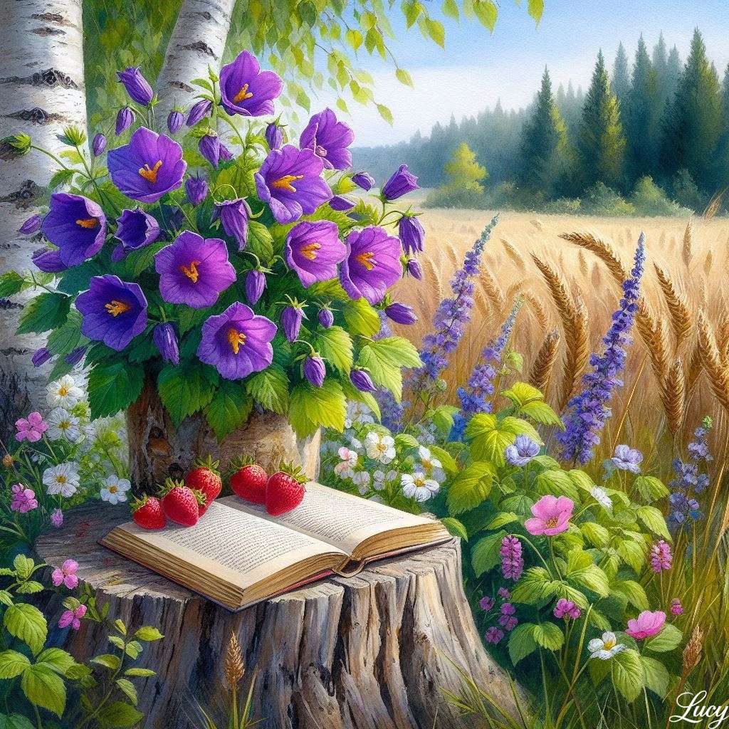 Scena di campagna idilliaca puzzle online