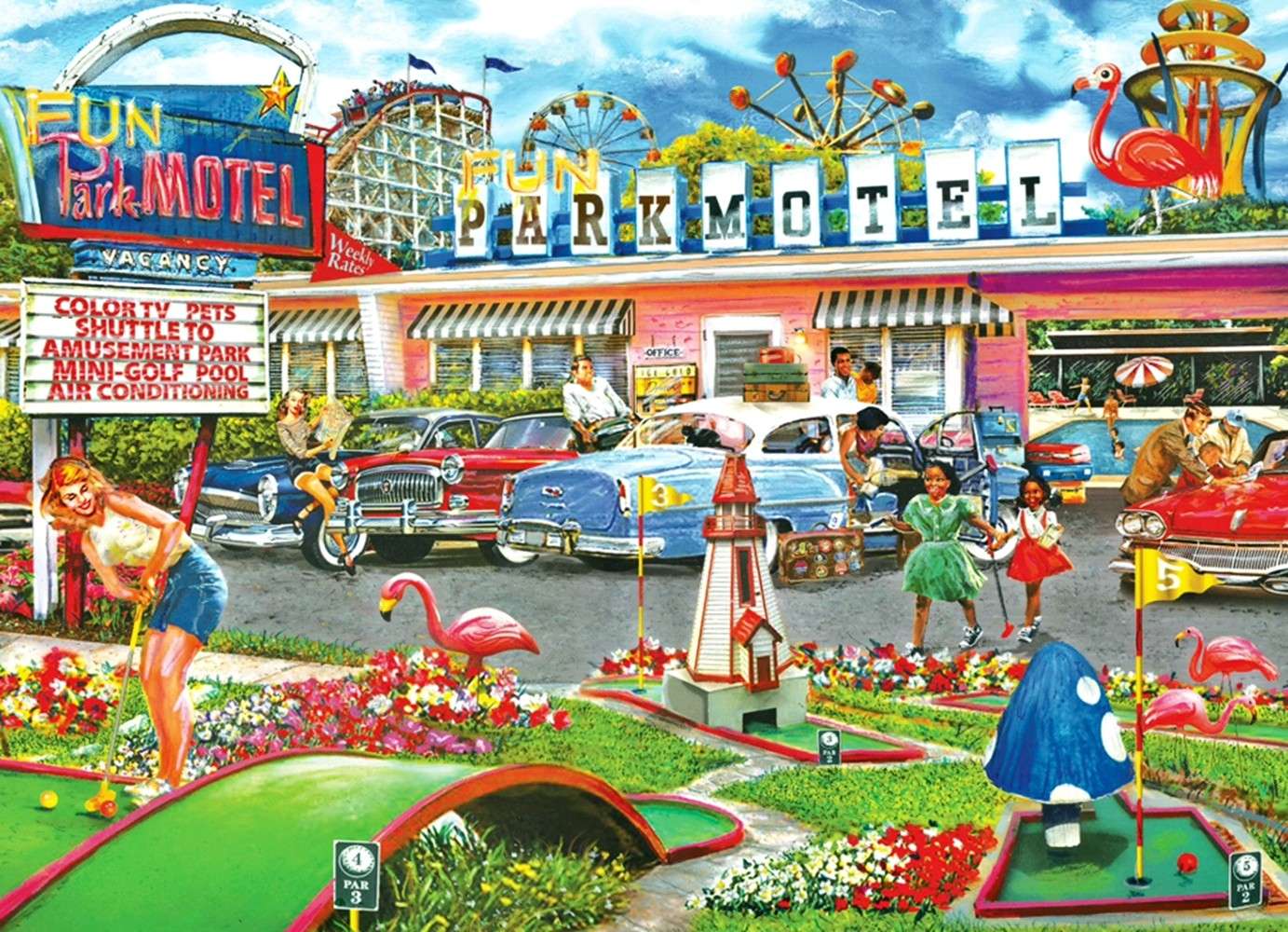 Fun Park Motell pussel på nätet