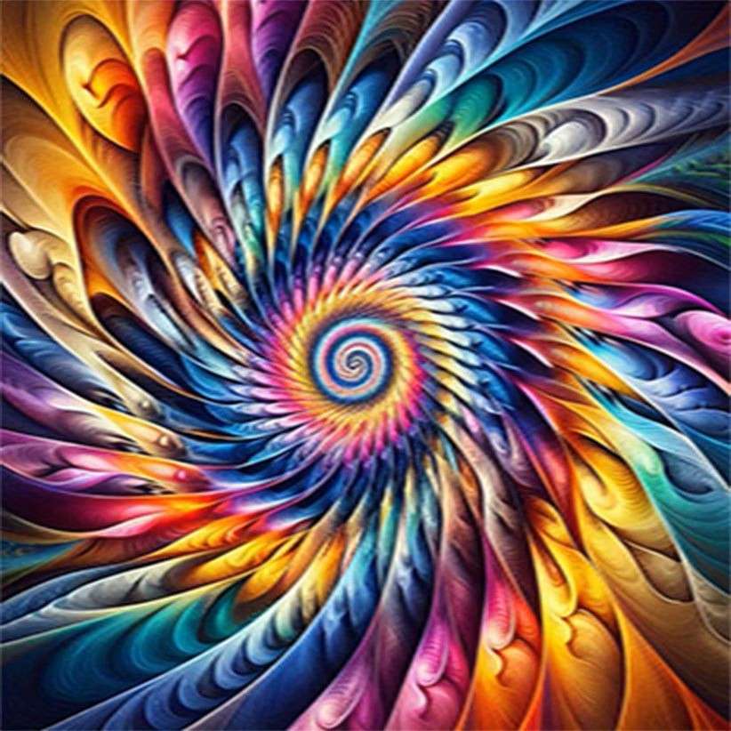turbinio a spirale di colori puzzle online