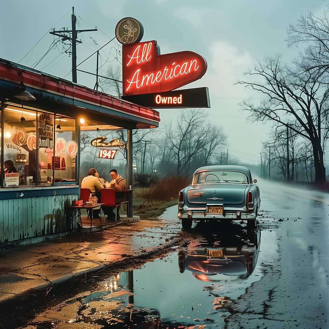 Old Dinner in USA puzzle online