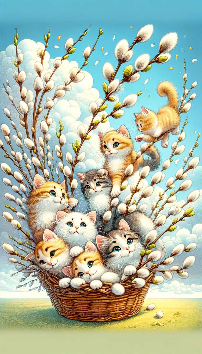 Het donzige wonder van Palmzondag legpuzzel online