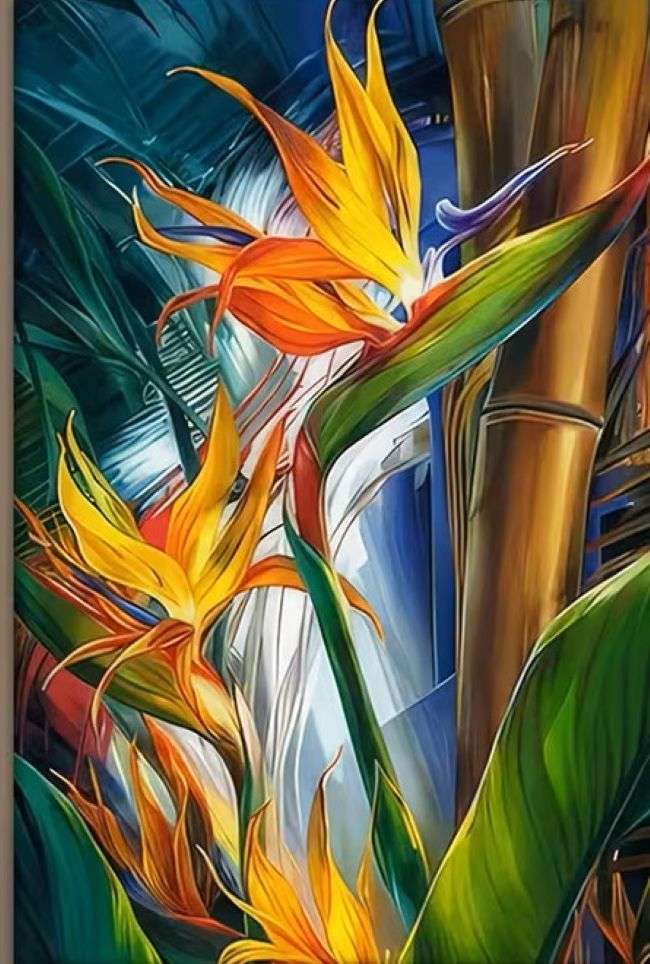 piękne, egzotyczne strelicje puzzle online