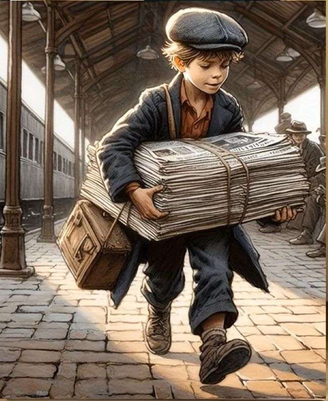 malý novinář skládačky online