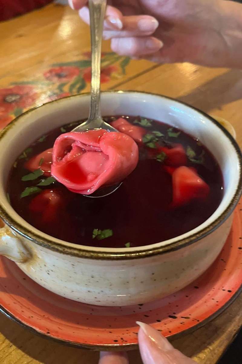 borscht rosso con gnocchi puzzle online