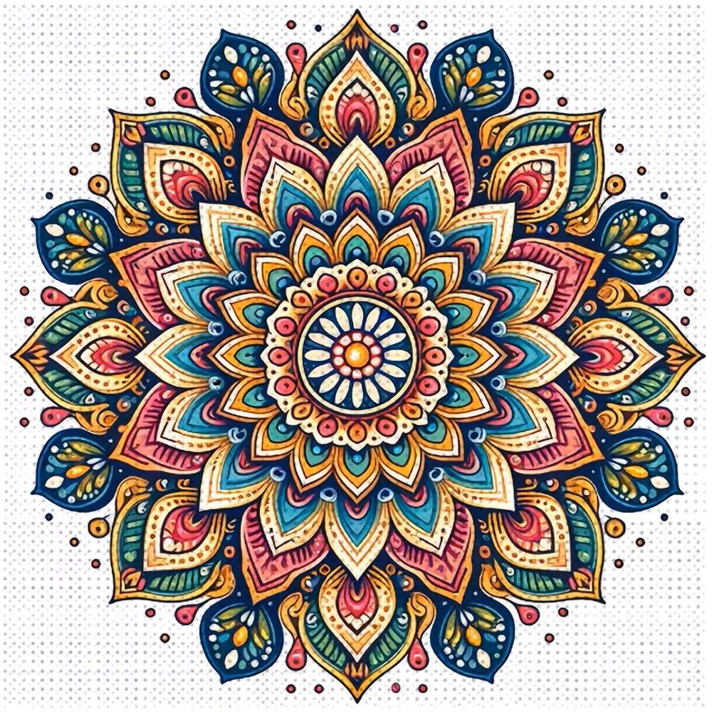 colorful mandala pattern online puzzle