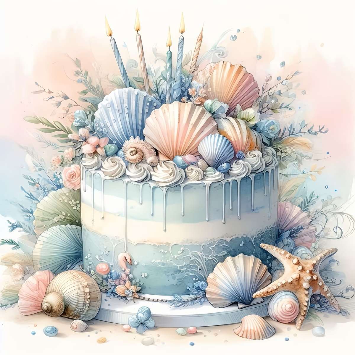 delicate, creamy cake online puzzle