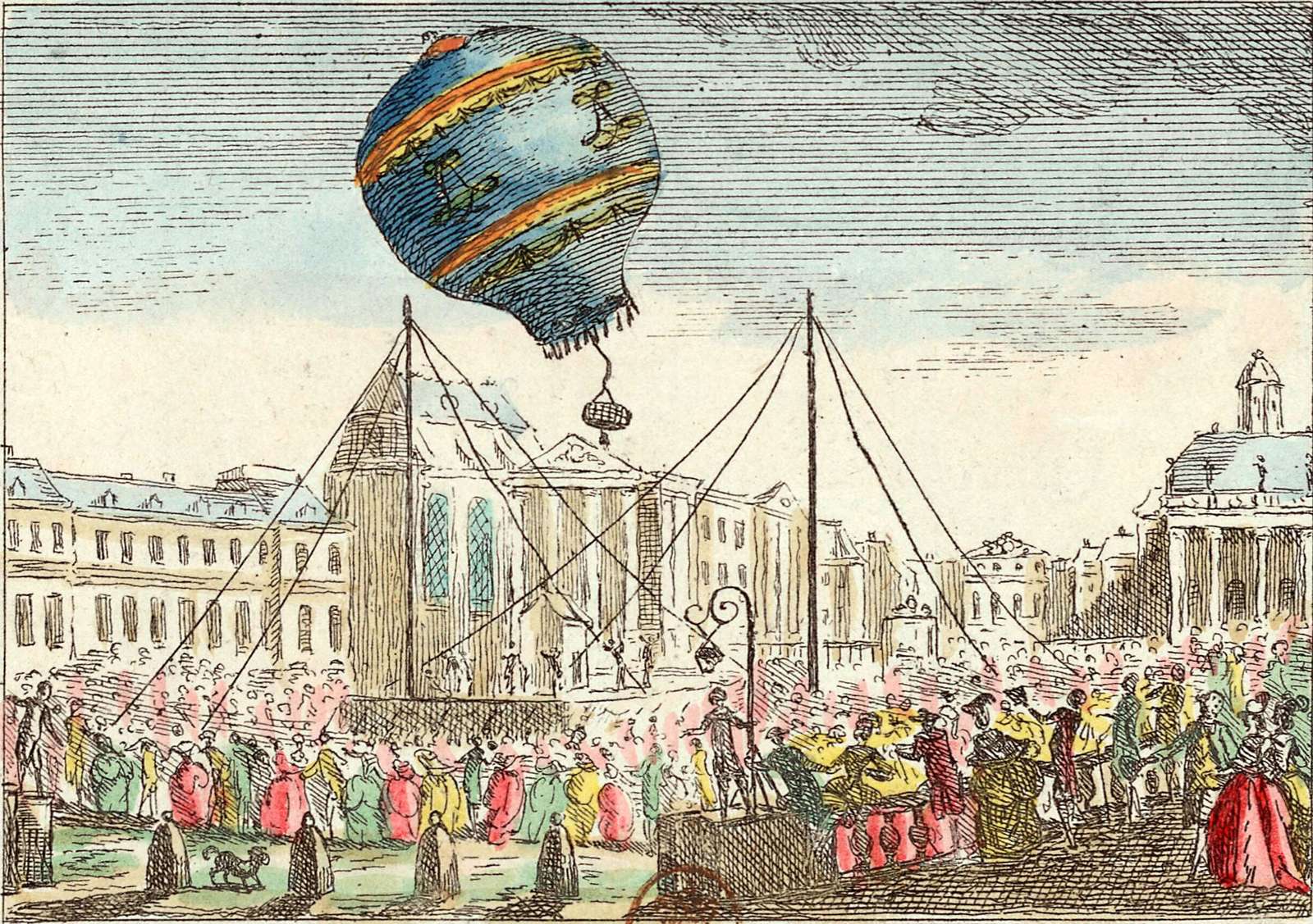 Anonymus -1783- Balloon experience in Versailles jigsaw puzzle online