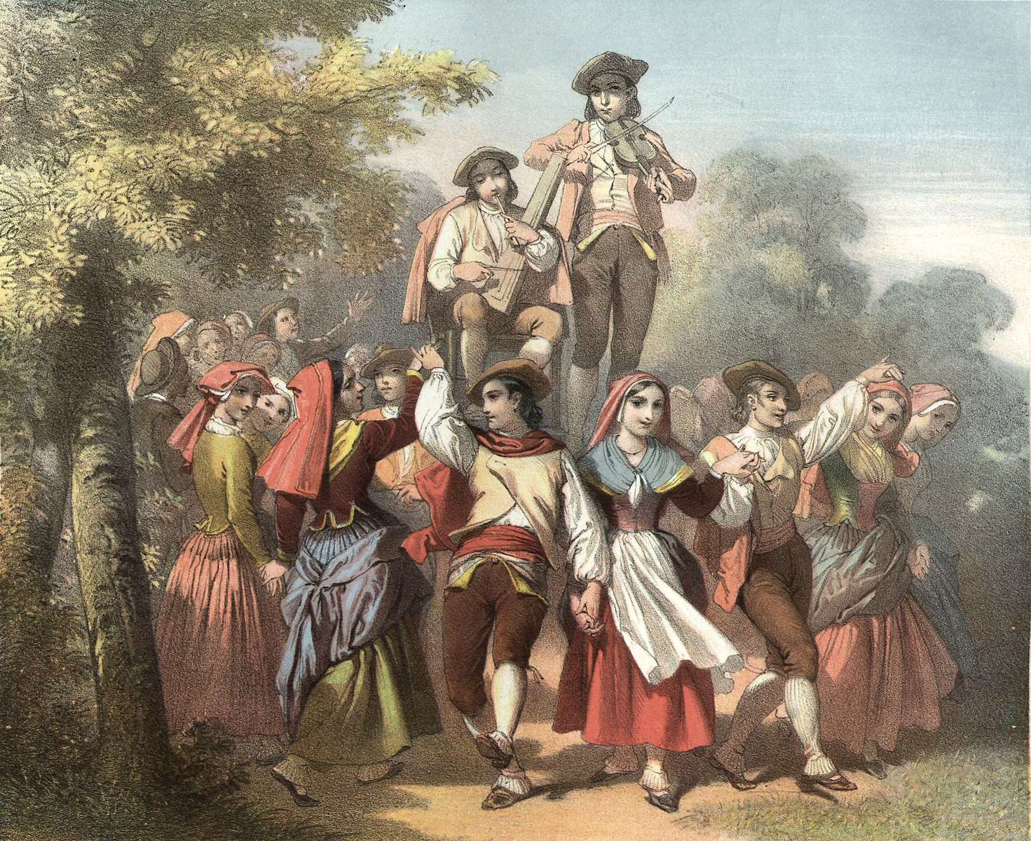 Dartiguenave A -ca1860- Costumes des Pyrénées puzzle en ligne