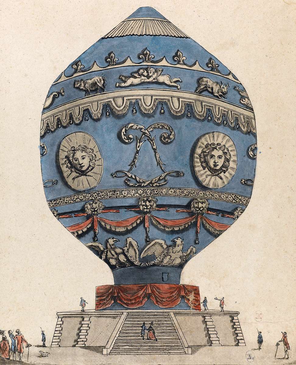 Le Campion -1783- Machine Aérostatique puzzle en ligne