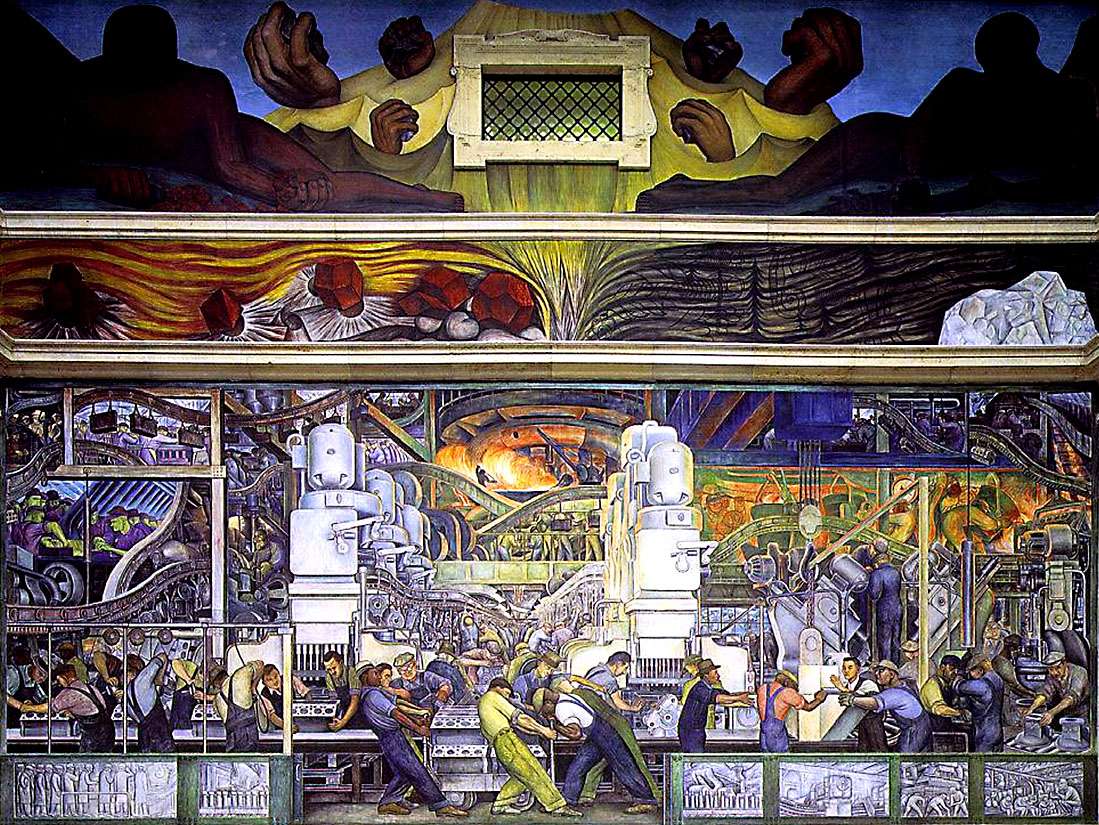 Rivera D -1932- Indústria de Chicago puzzle online