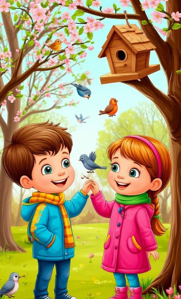 Ne întâlnim cu păsările puzzle online