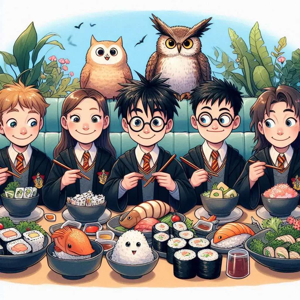 Harry Potter and sushi jigsaw puzzle online