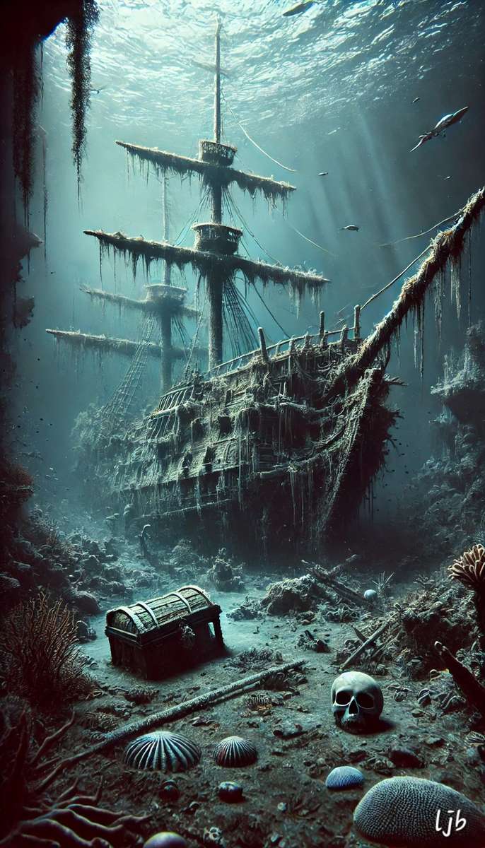 Sunken Pirate Ship jigsaw puzzle online