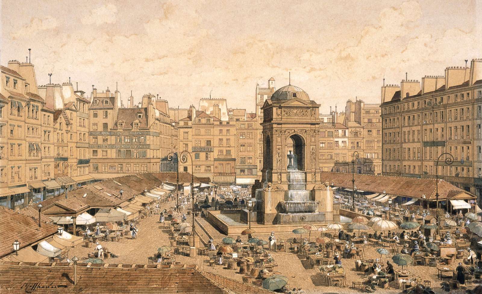 Hoffbauer F -1894- Targ Niewinnych, Paryż puzzle online