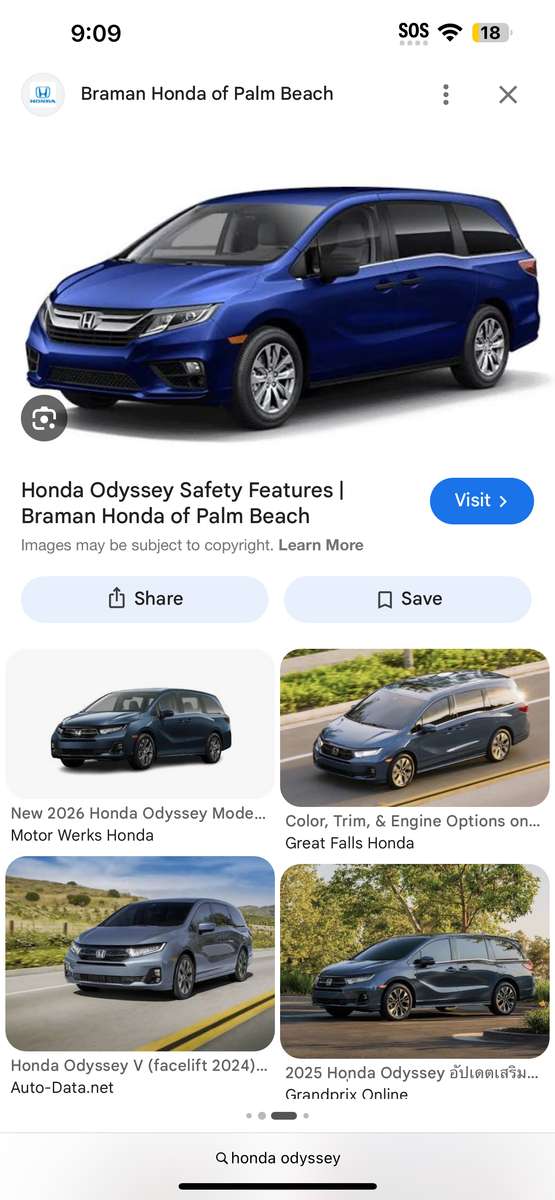 Odissea della Honda blu puzzle online