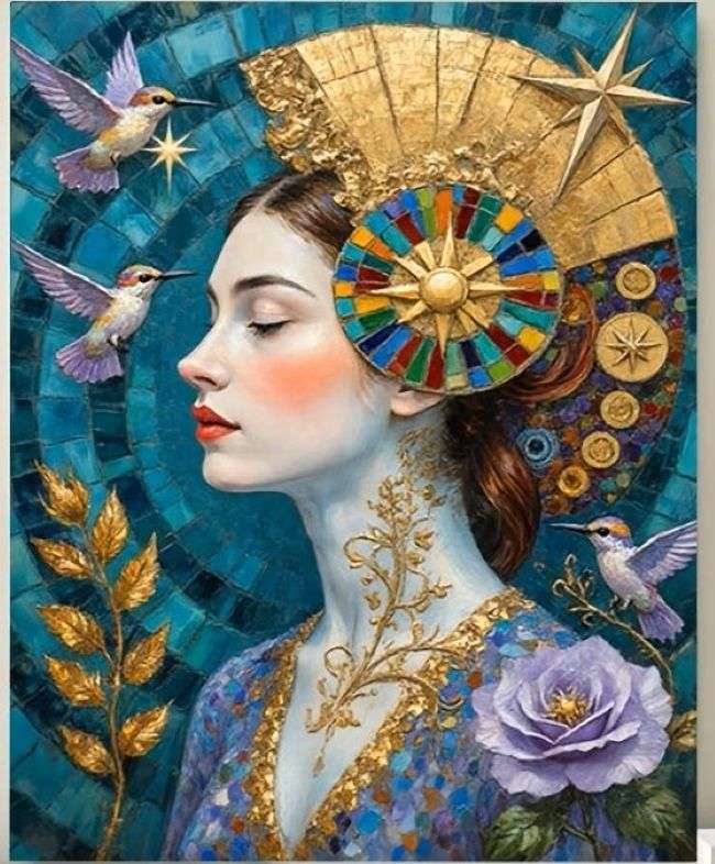 art déco dam pussel på nätet