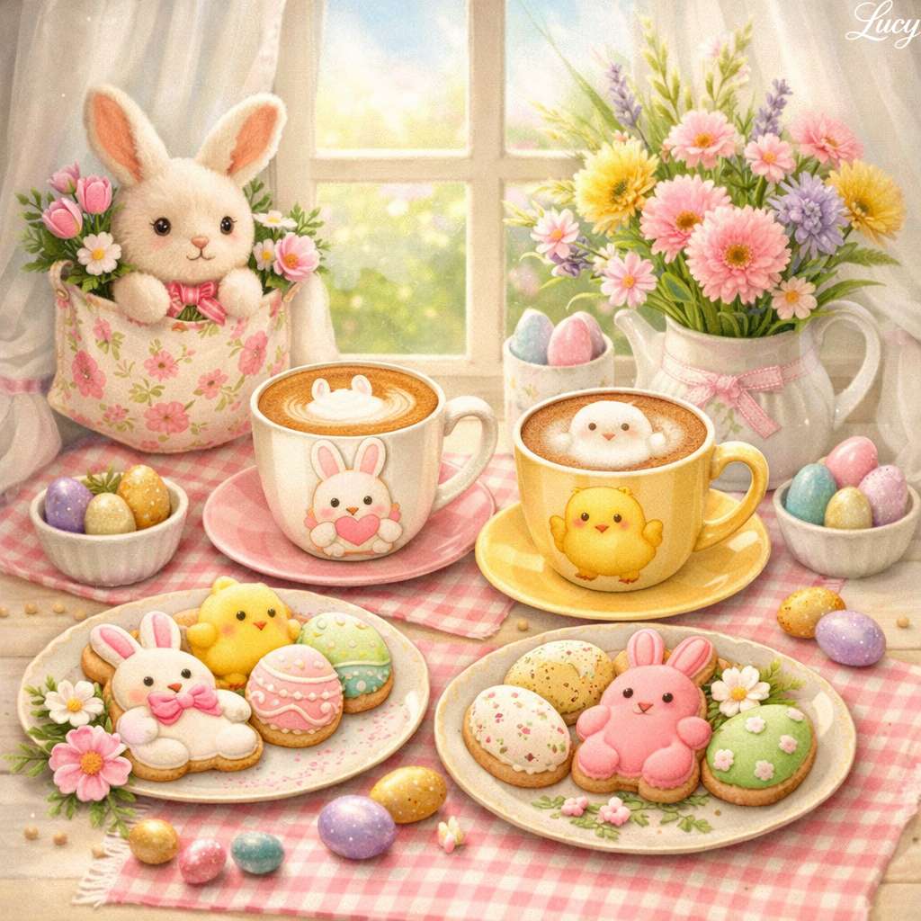 Breakfast scene by a sunlit window jigsaw puzzle online